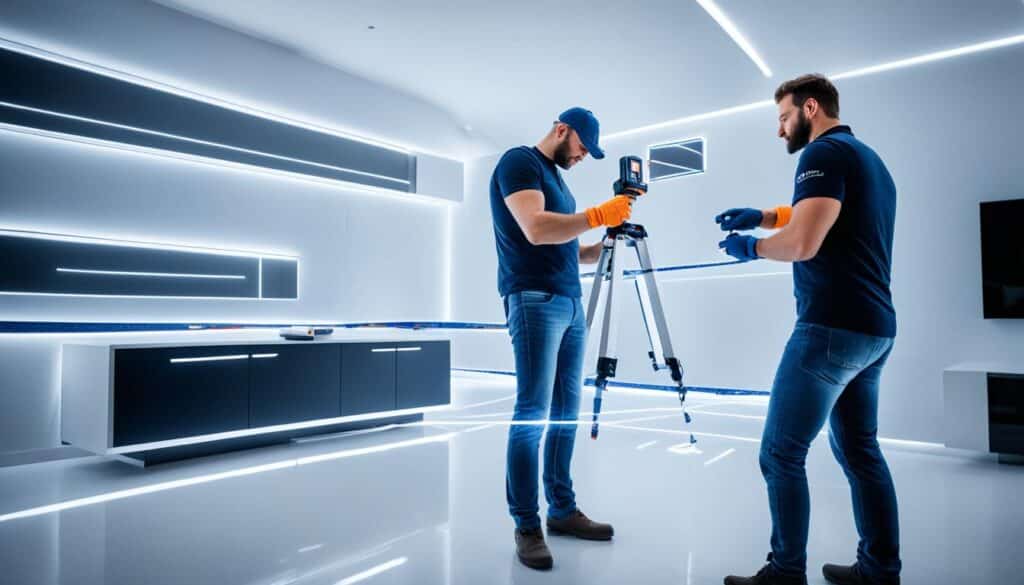 Effizienzsteigerung durch Kreuzlinienlaser