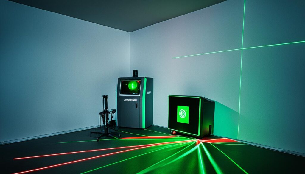 Kreuzlinienlaser Risikomanagement