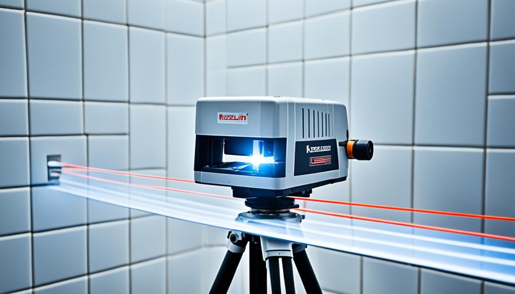 Kreuzlinienlaser für Boden- und Fliesenarbeiten