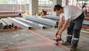 Kreuzlinienlaser auf der Baustelle effizient einsetzen