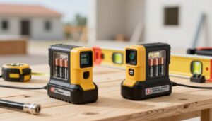 Selbstnivellierender Kreuzlinienlaser mit Akku oder Batterie?